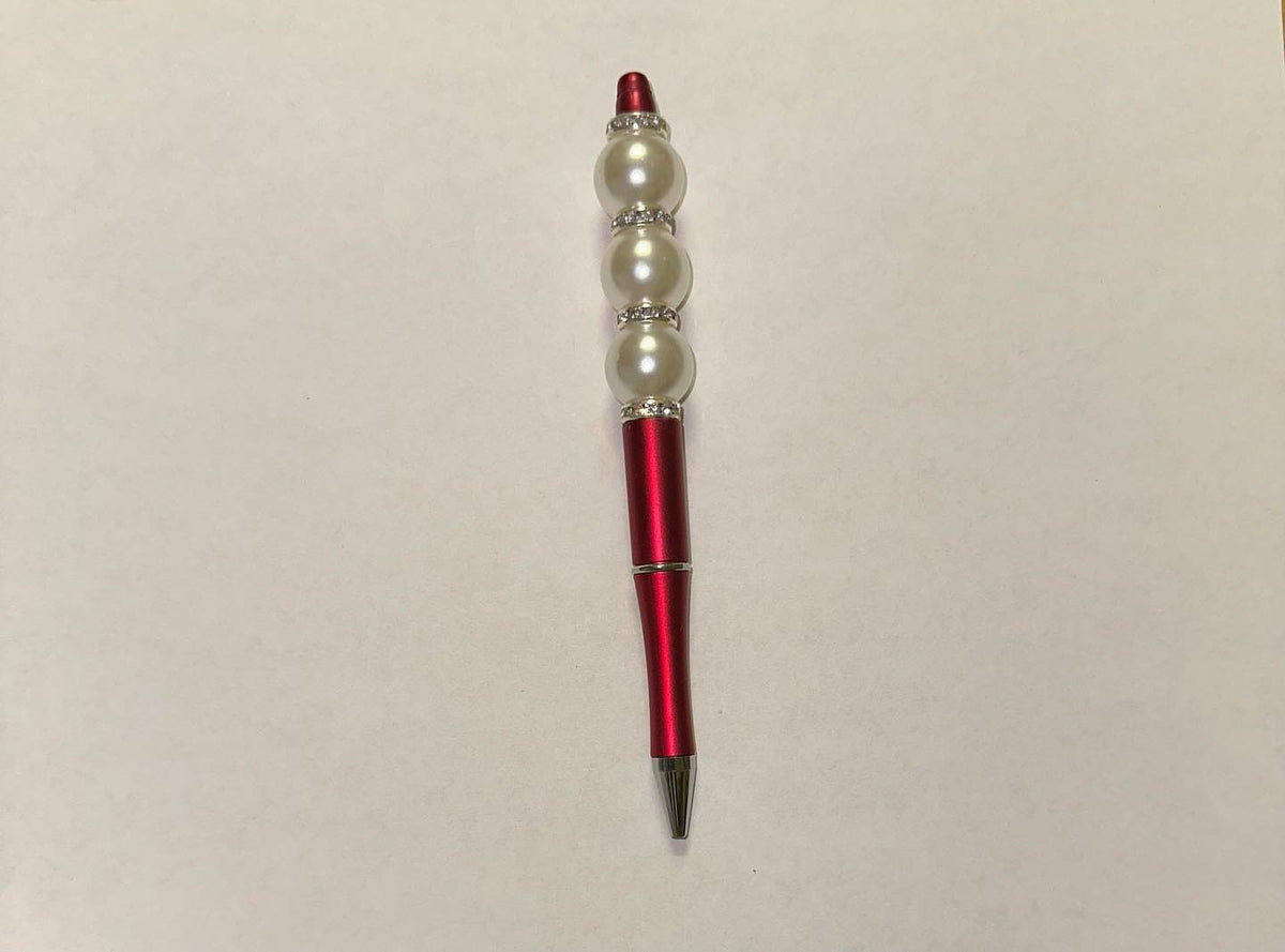 Red and Cream Elegant Boujee Ink Pen